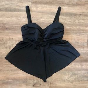 BOGO A Shore Fit Black Tankini Top